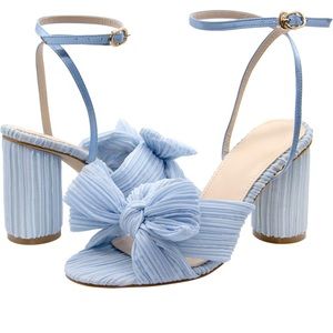 Women's Bow Knot Heeled Sandals Chunky Heeled Open-toe Comfortable Wedding